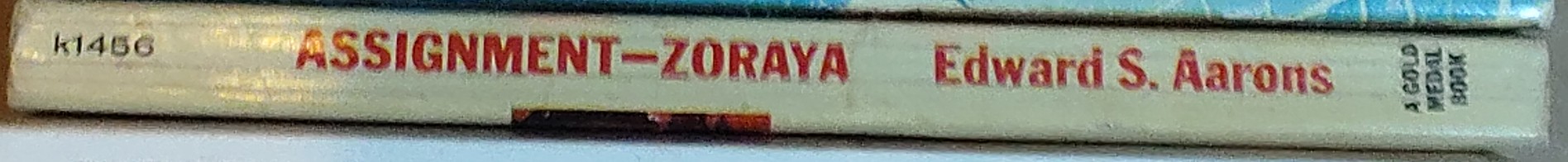 Edward S. Aarons  ASSIGNMENT ZORAYA spine of book image