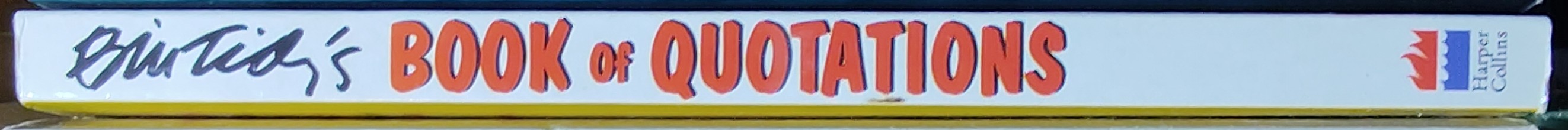 Bill Tidy  BILL TIDY'S BOOK OF QUOTATIONS spine of book image