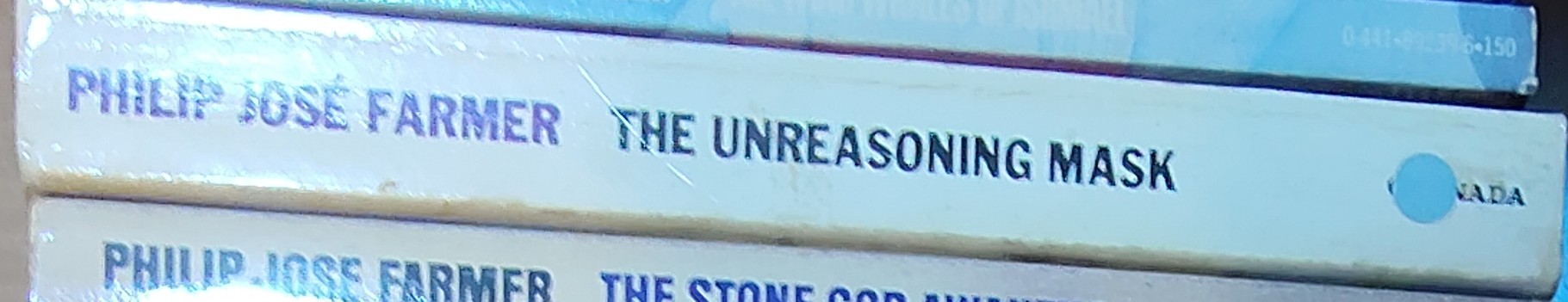 Philip Jose Farmer  THE UNREASONING MASK spine of book image