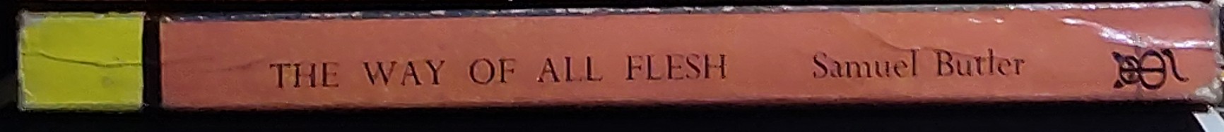 Samuel Butler  THE WAY OF ALL FLESH spine of book image