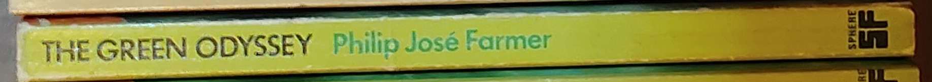 Philip Jose Farmer  THE GREEN ODYSSEY spine of book image