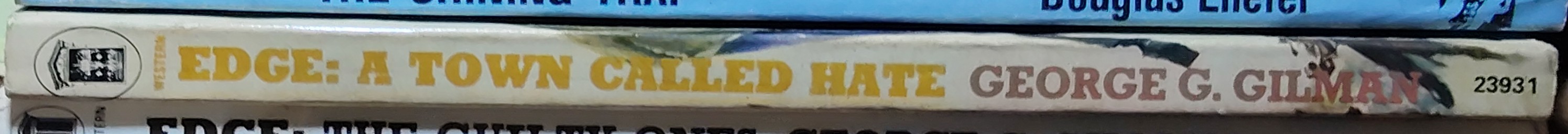 George G. Gilman  EDGE 13: A TOWN CALLED HATE spine of book image