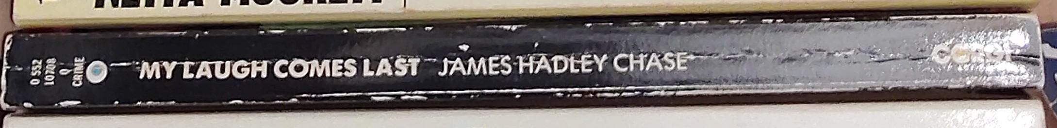 James Hadley Chase  MY LAUGH COMES LAST spine of book image