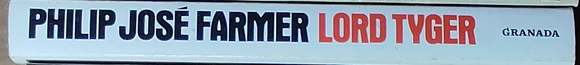 Philip Jose Farmer  LORD TYGER spine of book image