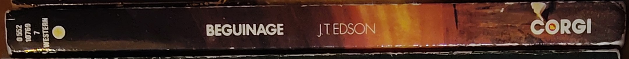 J.T. Edson  BEGUINAGE spine of book image
