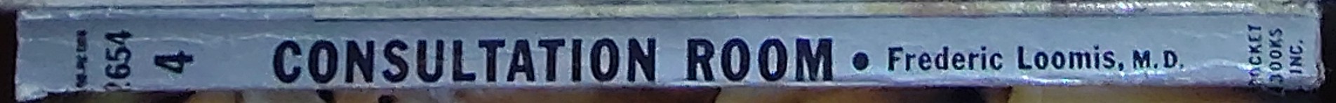 Frederic Loomis  CONSULTATION ROOM spine of book image