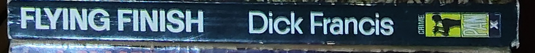 Dick Francis  FLYING FINISH spine of book image