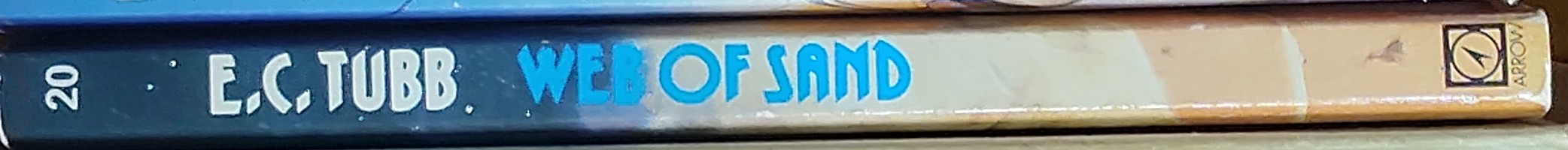 E.C. Tubb  WEB OF SAND spine of book image