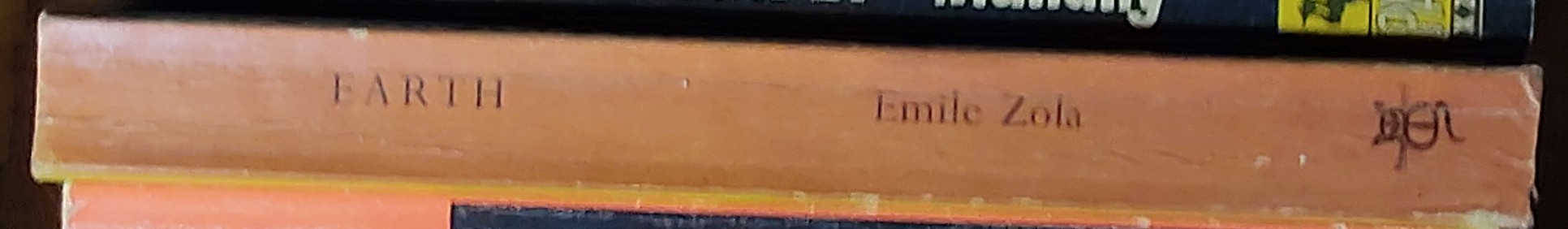 Emile Zola  EARTH spine of book image