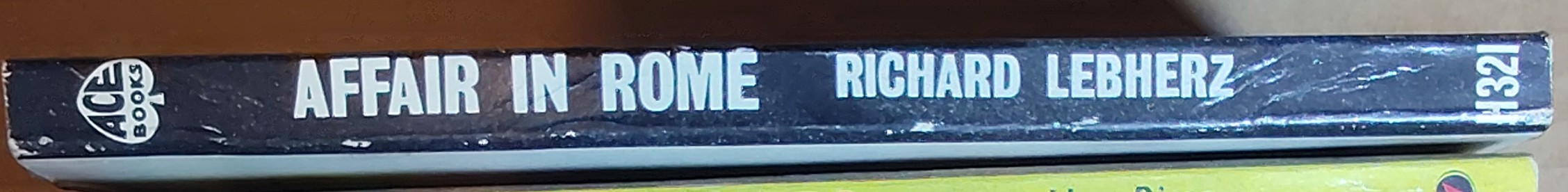 Richard Lebherz  AFFAIR IN ROME spine of book image