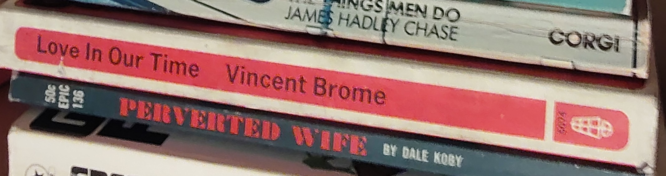 Vincent Brome  LOVE IN OUR TIME spine of book image