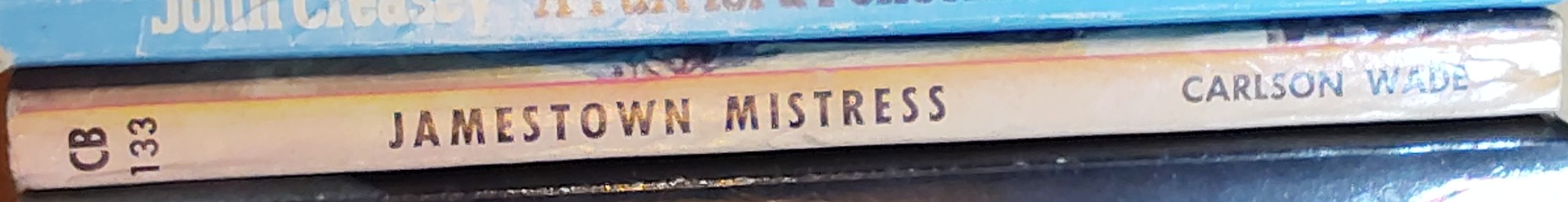 Carlson Wade  JAMESTOWN MISTRESS spine of book image