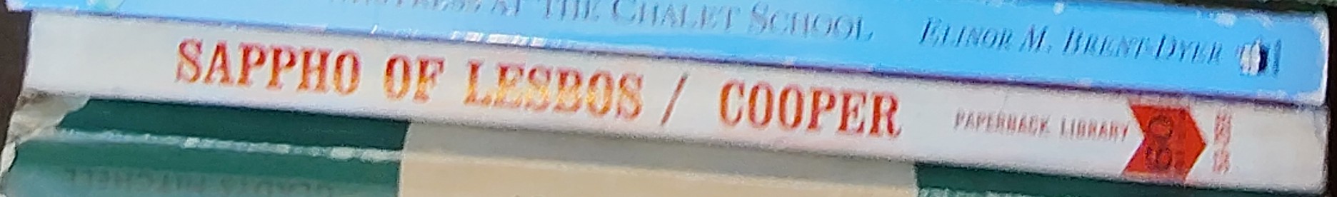 Jefferson Cooper  SAPPHO OF LESBOS spine of book image