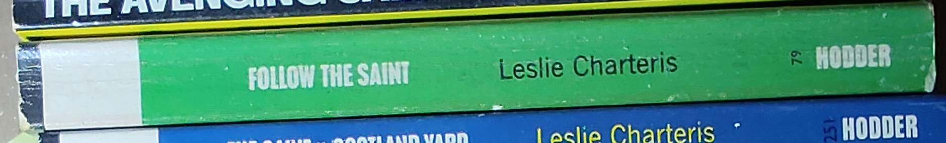 Leslie Charteris  FOLLOW THE SAINT spine of book image