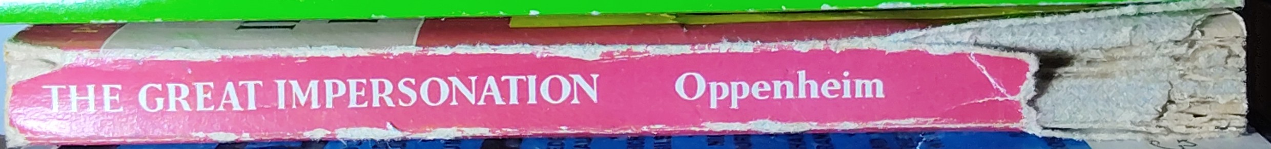 E.Phillips Oppenheim  THE GREAT IMPERSONATION spine of book image