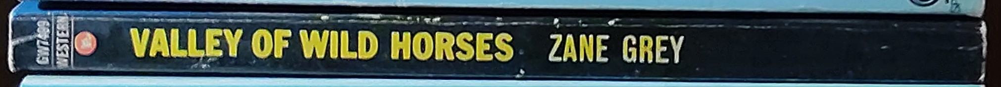 Zane Grey  VALLEY OF WILD HORSES spine of book image