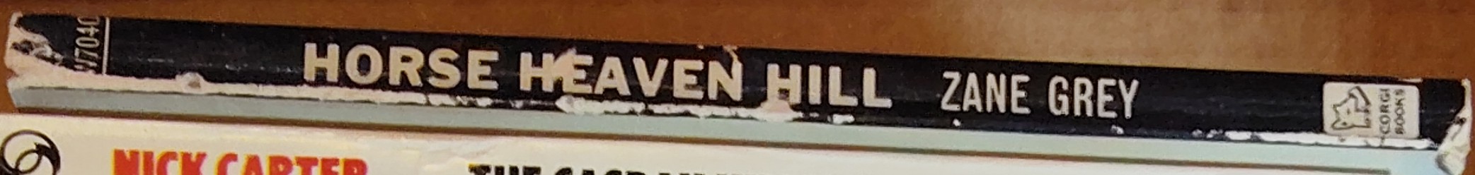 Zane Grey  HORSE HEAVEN HILL spine of book image