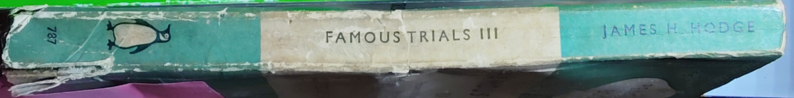James H. Hodge (edits) FAMOUS TRIALS 3 spine of book image