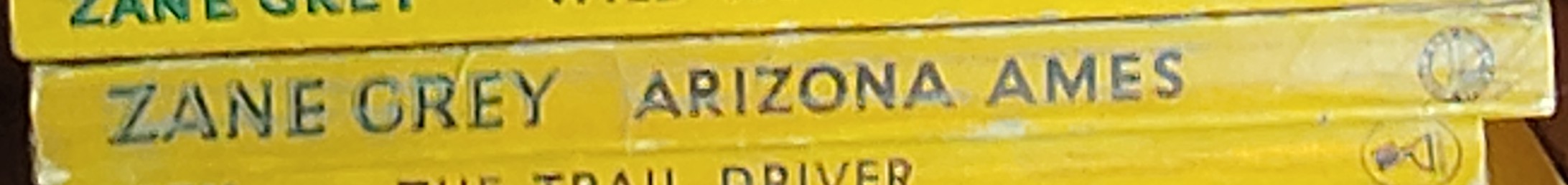 Zane Grey  ARIZONA AMES spine of book image