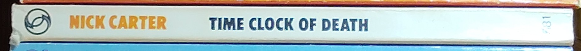 Nick Carter  TIME CLOCK OF DEATH spine of book image