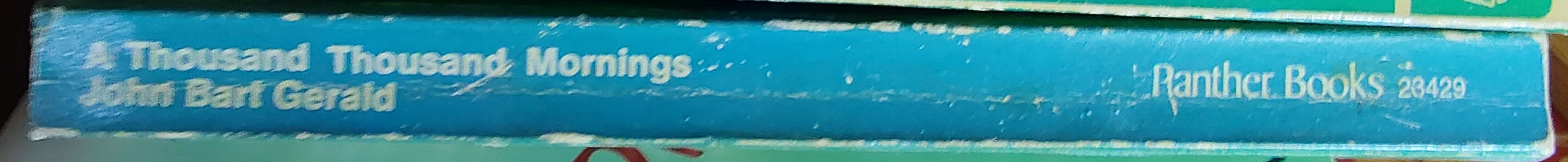 John Bart Gerald  A THOUSAND THOUSAND MORNINGS spine of book image