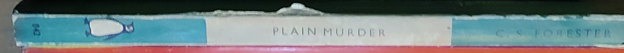 C.S. Forester  PLAIN MURDER spine of book image