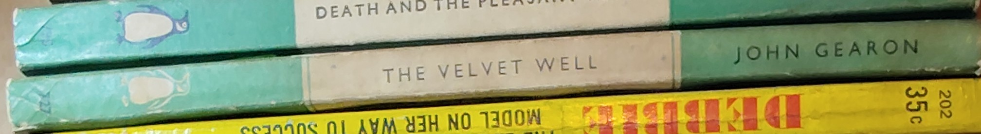 John Gearon  THE VELVET WELL spine of book image