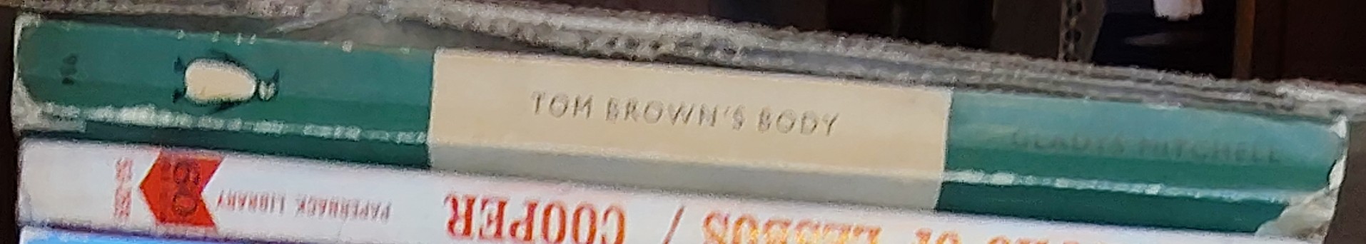 Gladys Mitchell  TOM BROWN'S BODY spine of book image
