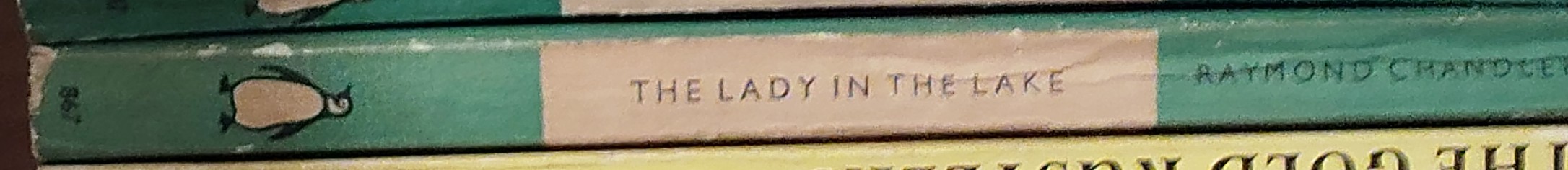 Raymond Chandler  THE LADY IN THE LAKE spine of book image