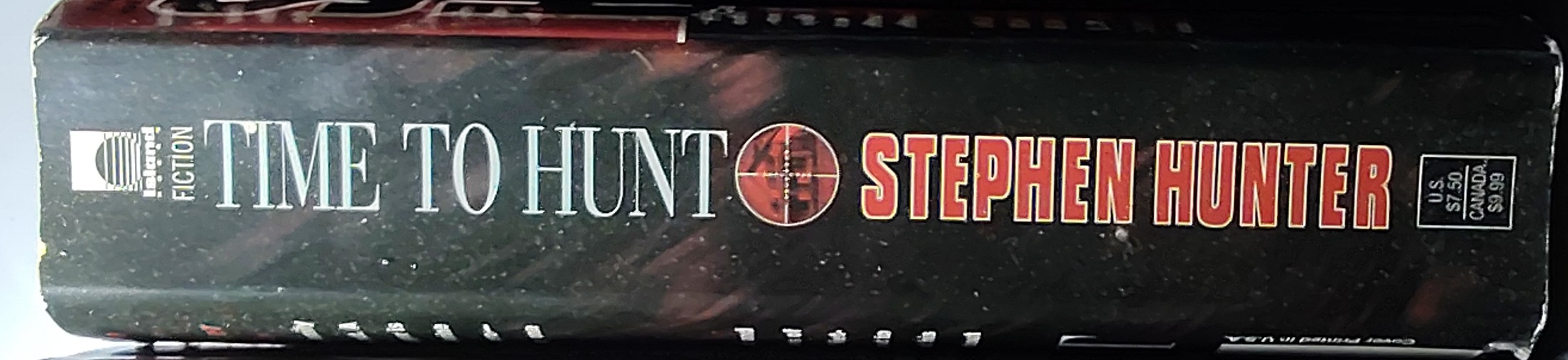 Stephen Hunter  TIME TO HUNT spine of book image