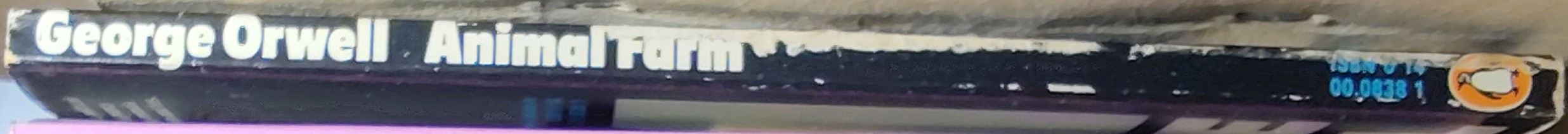 George Orwell  ANIMAL FARM spine of book image