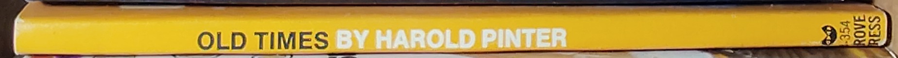 Harold Pinter  OLD TIMES spine of book image