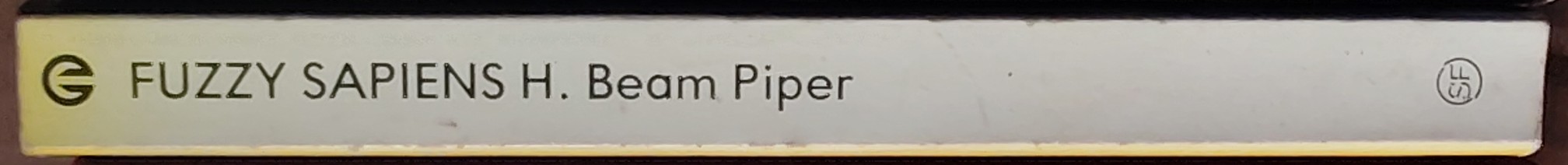H.Beam Piper  FUZZY SAPIENS [previously published as THE OTHER HUMAN RACE] spine of book image