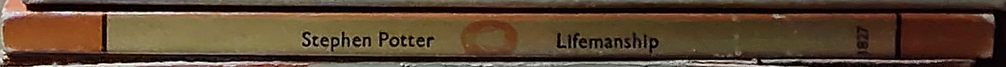 Stephen Potter  SOME NOTES ON LIFEMANSHIP spine of book image