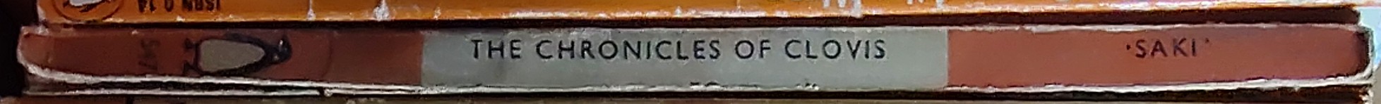 Saki   THE CHRONICLES OF CLOVIS spine of book image