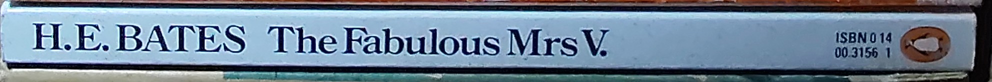 H.E. Bates  THE FABULOUS MRS V. spine of book image
