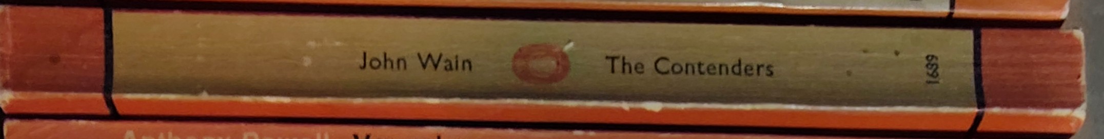 John Wain  THE CONTENDERS spine of book image