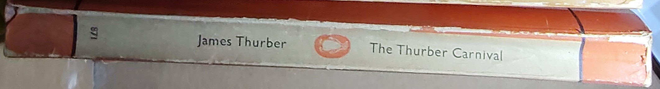 James Thurber  THE THURBER CARNIVAL spine of book image