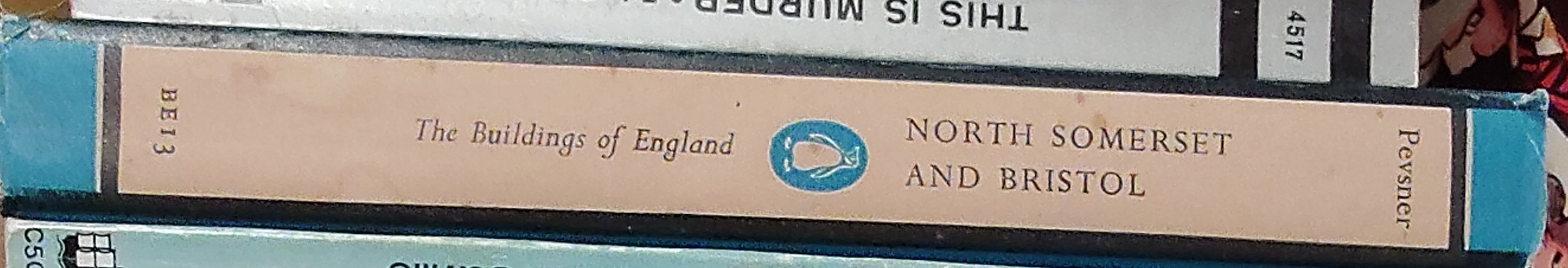 Nikolaus Pevsner  NORTH SOMERSET AND BRISTOL (Buildings of England) spine of book image