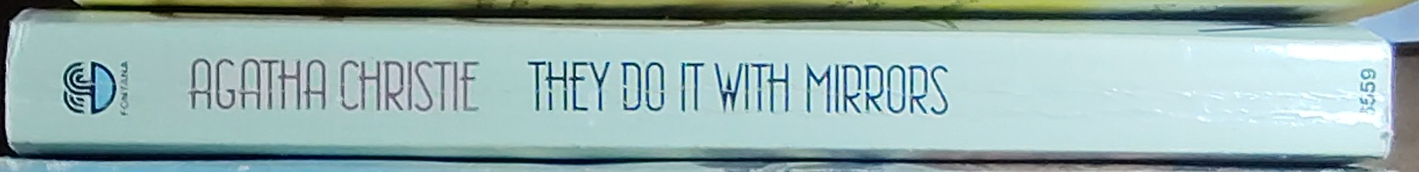 Agatha Christie  THEY DO IT WITH MIRRORS spine of book image