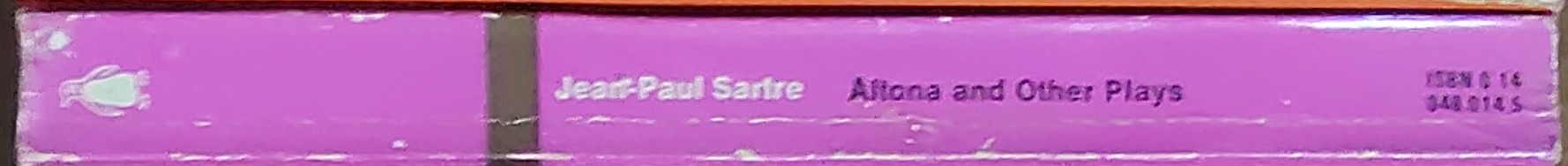 Jean-Paul Sartre  ALTONA/ MEN WITHOUT SHADOWS/ THE FLIES spine of book image