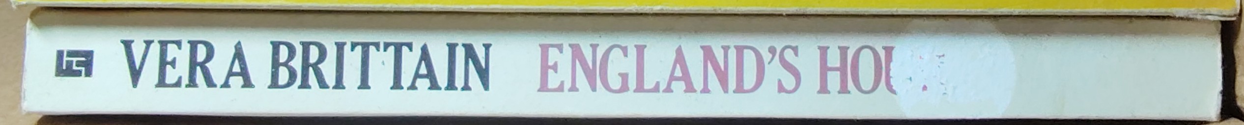 Vera Brittain  ENGLAND'S HOUR spine of book image