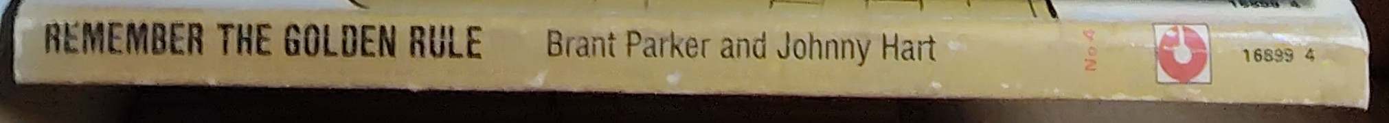 Johnny Hart  REMEMBER THE GOLDEN RULE spine of book image