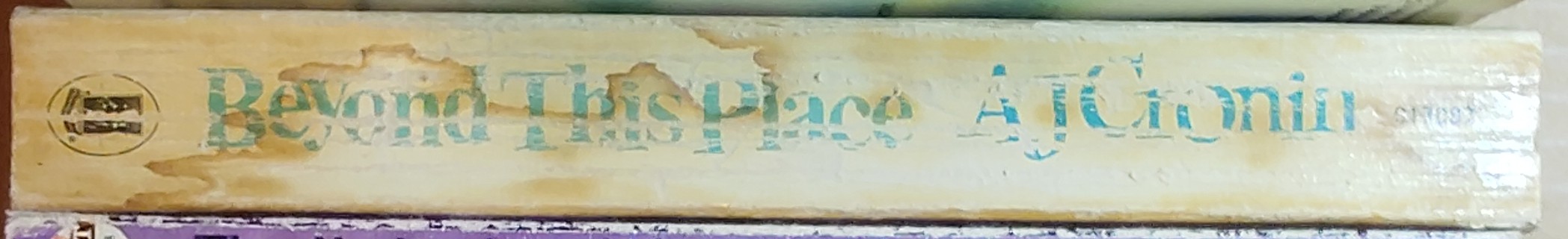 A.J. Cronin  BEYOND THIS PLACE spine of book image