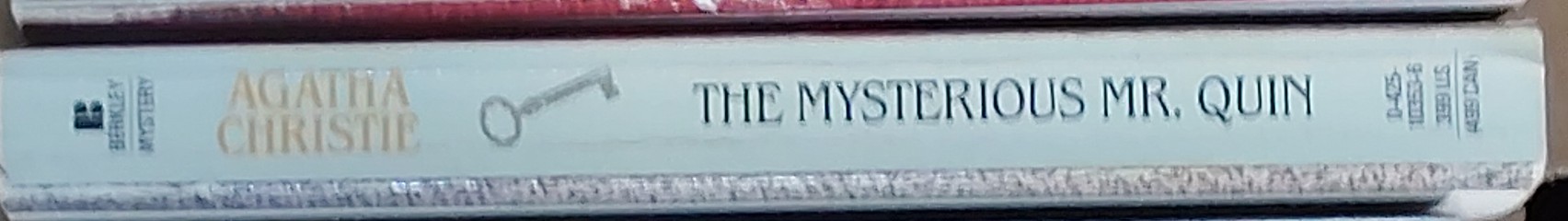 Agatha Christie  THE MYSTERIOUS MR QUIN spine of book image