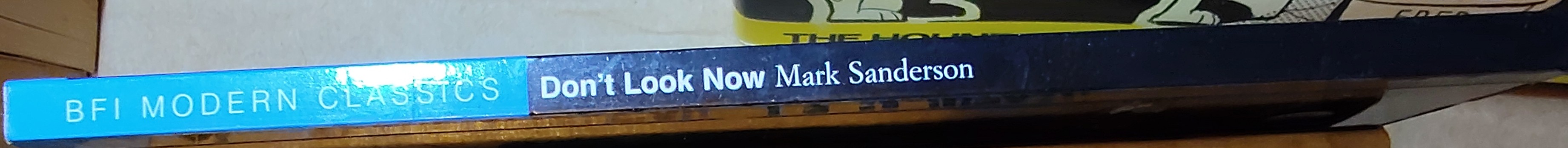 Mark Sanderson  DON'T LOOK NOW (Donald Sutherland) spine of book image