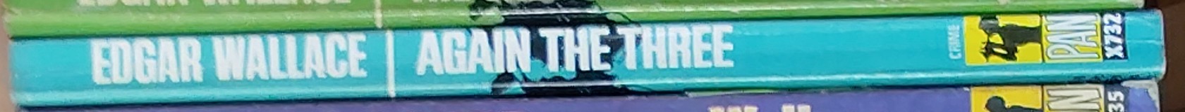 Edgar Wallace  AGAIN THE THREE spine of book image