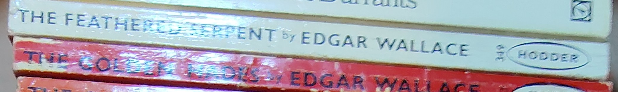 Edgar Wallace  THE FEATHERED SERPENT spine of book image