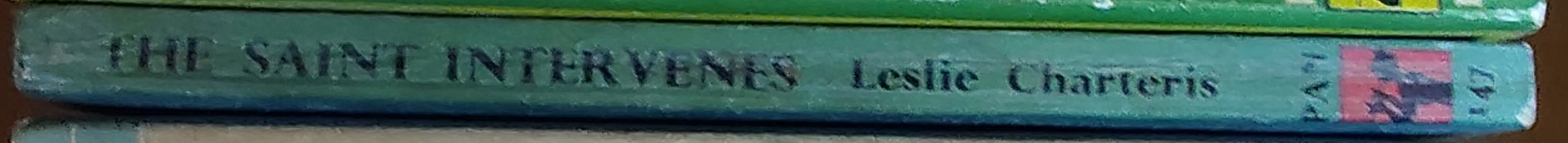 Leslie Charteris  THE SAINT INTERVENES spine of book image