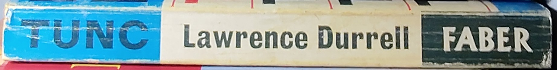 Lawrence Durrell  TUNC spine of book image